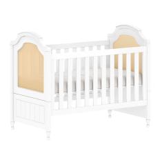 Berço Classic - Branco Fosco com Palha