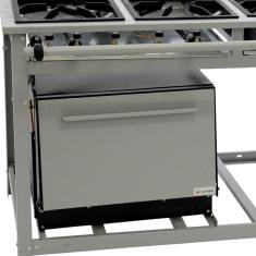 Fogão Industrial Venâncio 6 Bocas A Gás Alta Pressão Com Forno Linha Vulcão Vap6f