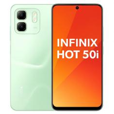 Smartphone Celular Infinix Hot 50i, 256GB, 4GB RAM, Tela 6,6, Câmera 50MP, Bateria 5000mAh, Android 14, Dual SIM