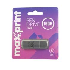 Pen Drive Maxprint Twist Cinza - 16Gb