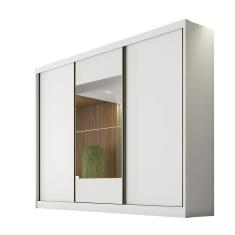 Guarda Roupa Casal 03 Portas 08 Gavetas Branco