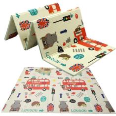 Tapete Infantil Impermeável Emborrachado Dobrável Dupla Face - Perform