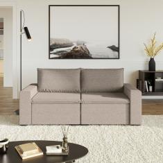 Sofá Modular 1 Módulo Esquerdo 1 Módulo Direito Zen Cabecasa Madeiramadeira Marrom