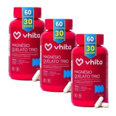 Magnésio Dimalato Quelato, Taurato e Bisglicinato 3 em 1 com Vitamina 