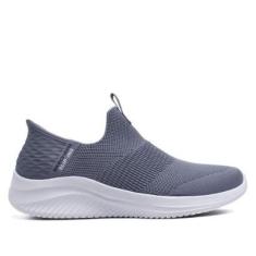 Tênis Feminino Skechers Ultra Flex 3.0 Cinza Azulado-Feminino