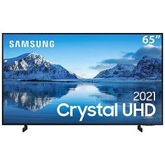 Samsung Smart TV 65" Crystal UHD 4K 65AU8000, Painel Dynamic Crystal Color, Design slim, Tela sem limites, Visual Livre de Cabos, Alexa built in, Controle Único