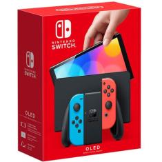 Nintendo Switch Oled 64gb Neon / Colorido Novo Original Nf Switch