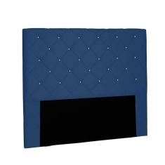 Cabeceira Tania Cama Box Solteiro 90Cm Azul Marinho