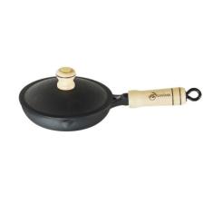 Frigideira Ferro Fundido Tampa Ferro Egg Pan Santana 14 Cm