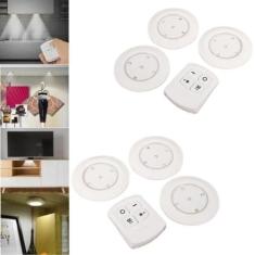 Kit 6 Luminárias Spot Led Lâmpada Controle Remoto Sem Fio - DS