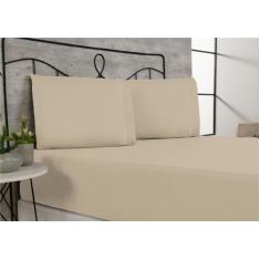 Jogo de lençol solteiro 2 peças 400 fios cama box com acabamento em po