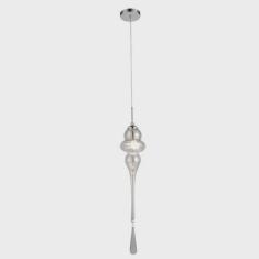 Pendente de Vidro Organika 50cmx13,5cm Bella Iluminação Transparente