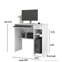 Mesa Para Computador Com Gaveta Viehna Cores - Comprar Moveis para sua