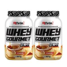 Kit 2X Whey Protein Gourmet 907g Pote - FN Forbis Nutrition, Único, Pu