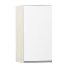 Armário Luciane 40cm 1 Porta Lis Legno Crema C/Branco