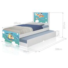 Bicama Patrulha Animal com Colchões