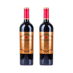Kit 2x Vinho Italiano Tinto Primitivo di Manduria Codici 2018
