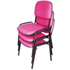 03 Cadeiras Para Auditórios Linha Hotel Auditório Rosa