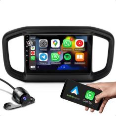 Kit central multimidia 2 GB com função carplay GPS Bluetooth  + moldur