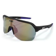 Óculos de Sol Bike Hupi Huez Preto/Roxo - Lente Roxo Espelhado, Preto,