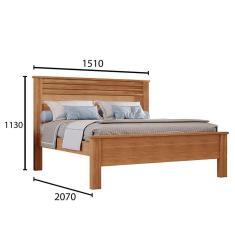 Cama  Rivera Fabricada Em Mdf E Mdp  Horizonte Cumaru