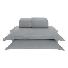 Kit Jogo Lençol Elastico 300 fios Varios Tamanhos Fronha Aba Colorido 