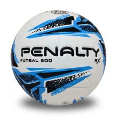 Bola Futsal Penalty Rx 500, Branco, Azul, Preto