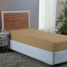 Lençol Solteiro 400 Fios Barato com Elástico Cama Box Toque Macio Bara