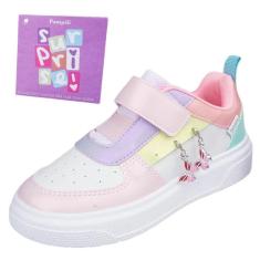 Tenis Infantil Menina Casual Pingente Surpresa Xp24 Pampili-Feminino
