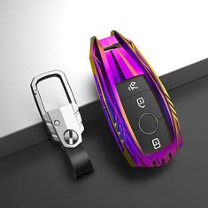 TPHJRM Capa de chave de carro em liga de zinco, capa de chave, adequada para Mercedes Benz CES Classe GLC W203 W210 E43 W213 E300 E400 E200