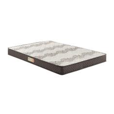Colchão King Ecoline Espuma D45 Bordado 193x203x25cm Marrom/Bege