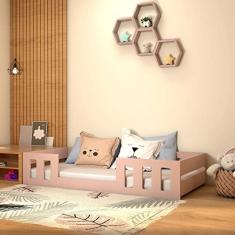 Cama Montessoriana Play Rosa