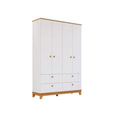 Guarda Roupa Retro Biscoito Permobili 04 portas MDF