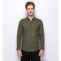 Camisa Social Masculina Teodoro Lisa Algodão E Linho Moderna