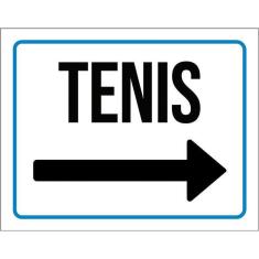 Placa Sinalização - Tenis Seta Direita 36X46