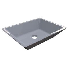 Cuba Pia De Apoio Para Banheiro Retangular Messina RT45 Cinza C08 - Mp