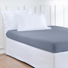 Lençol Slip Casal Aspen 01 Peça - Azul