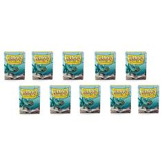 10 Packs Dragon Shield Matte Mint Standard Size 100 ct Card Sleeves Display Case