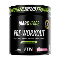 Suplemento Em Pó Pre Treino Pre Workout Pote 300g FTW DIABO VERDE, 300