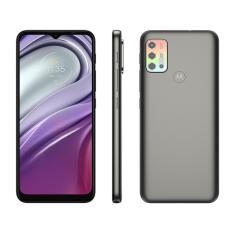 Smartphone Motorola Moto G20 64GB Grafite 4G 4GB RAM Tela 6,5” Câm. Quadrupla + Câm Selfie 13MP