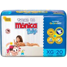 Fralda Turma da Mônica Baby Jumbo Tamanho XG 20 Unidades, XG, 20