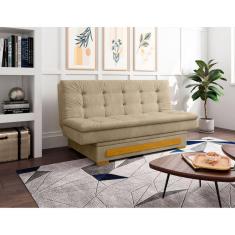 Sofa Cama com Baú Berilo Bege
