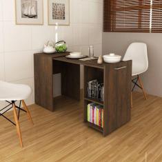 Escrivaninha Retrátil para Escritório Me4170 Rústico