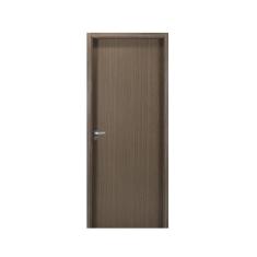 Kit Porta de Madeira Lisa 215x74cm com Batente de MDF Ultra 10cm Melamínico MGM Carvalho Quebec