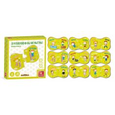 Quebra-Cabeça Aprendendo Os Opostos Em Madeira Bc