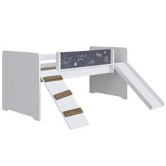Cama Playground Com Escorregador E Rampa BY710 Branco Comm