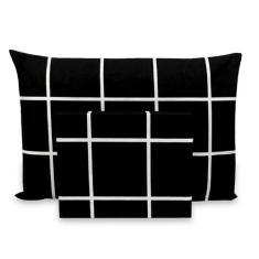 Lençol Casal de Cima 3 pçs Percal Flex Estampado 400 Fios Toque Acetin