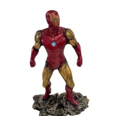 Boneco Estatueta Homem De Ferro Resina 22Cm