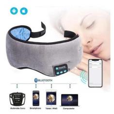 Máscara de Dormir Tapa Olho Musical com Som Bluetooth Fone de Ouvido -
