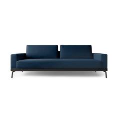 Sofá 3 Lugares Franccesco Linho Azul 240 cm